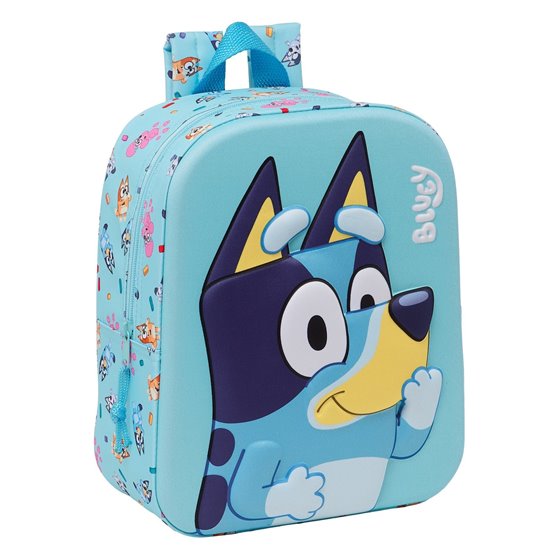 Mochila Guarderia 3D Bluey 22 x 27 x 10 cm.