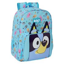 Mochila Infantil Adaptable A Carro Bluey 26 x 34 x 11 cm.