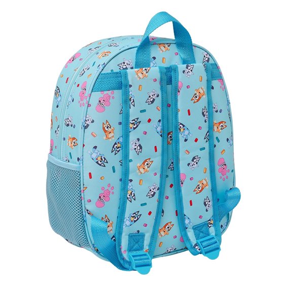 Mochila 3D Bluey 27 x 33 x 10 cm.