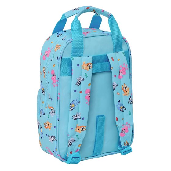 Mochila Infantil Con Asas Adaptable A Carro Bluey 20 x 28 x 8 cm.