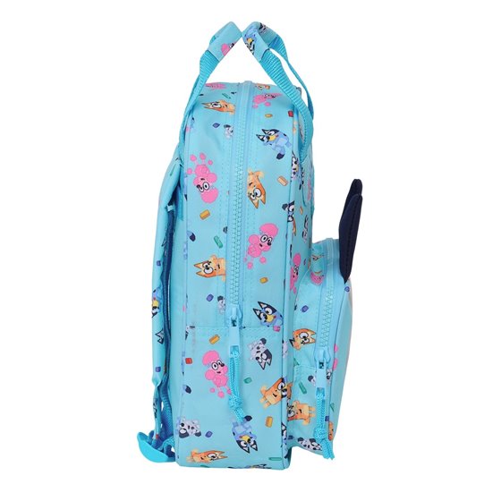 Mochila Infantil Con Asas Adaptable A Carro Bluey 20 x 28 x 8 cm.