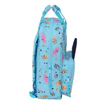 Mochila Infantil Con Asas Adaptable A Carro Bluey 20 x 28 x 8 cm.