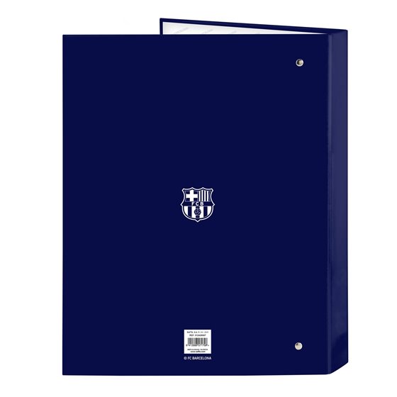 Carpeta Folio 4 Anillas Mixtas F.C.Barcelona 26,5 x 33 x 4 cm.