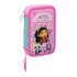 Plumier Doble Pequeño 28 Piezas Gabby'S Dollhouse "Party" 12,5 x 19,5 x 4 cm.