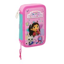 Plumier Doble Pequeño 28 Piezas Gabby'S Dollhouse "Party" 12,5 x 19,5 x 4 cm.
