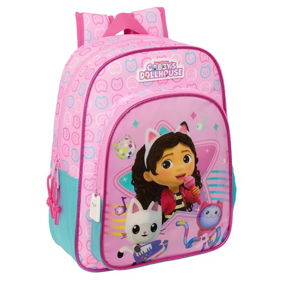 Mochila Junior Adaptable A Carro Gabby'S Dollhouse "Party" 32 x 38 x 12 cm.