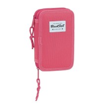 Estuche Escolar BLACKFIT8 Doble 28 Piezas 12,5 x 19,5 x 4 cm.