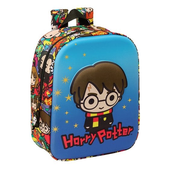 Mochila Guarderia 3D Bolsillo Red Harry Potter 22 x 27 x 10 cm.