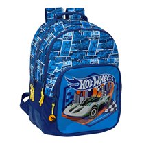 Mochila Doble Adaptable A Carro Hot Wheels "Sonny" 32 x 42 x 15 cm.
