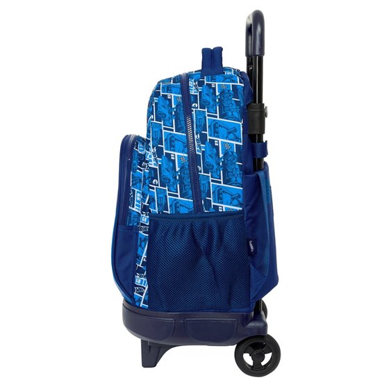 Mochila Con Ruedas Compact Extraible Hot Wheels "Sonny" 33 x 45 x 22 cm.