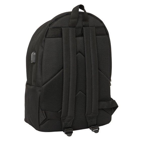 Mochila Doble Para Portatil 15,6"+Usb Kings League 31 x 44 x 18 cm.