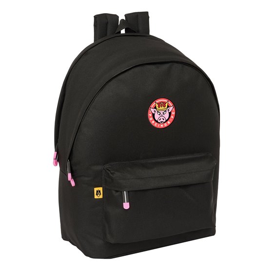 Mochila Doble Para Portatil 15,6"+Usb Kings League "Porcinos" 31 x 44 x 18 cm.