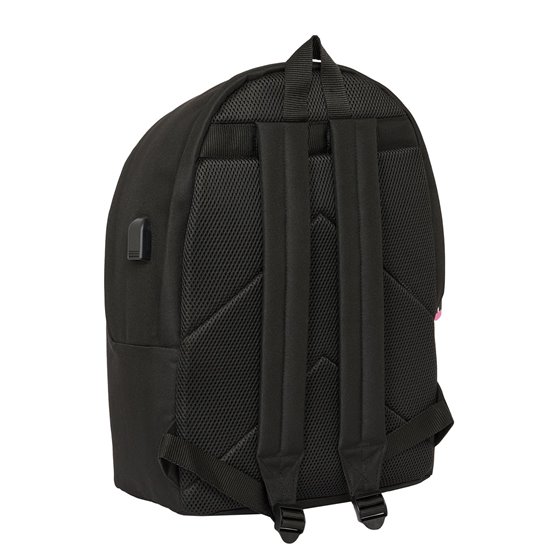 Mochila Doble Para Portatil 15,6"+Usb Kings League "Porcinos" 31 x 44 x 18 cm.