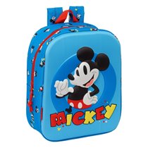 Mochila Guarderia 3D Bolsillo Red Mickey Mouse 22 x 27 x 10 cm.