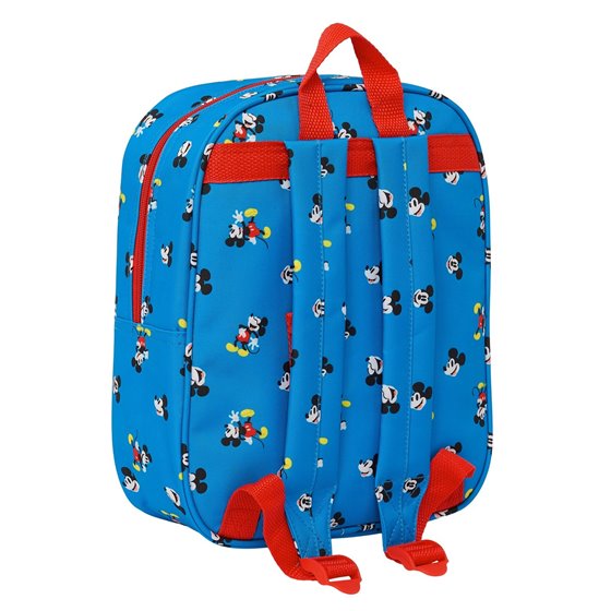Mochila Guarderia 3D Bolsillo Red Mickey Mouse 22 x 27 x 10 cm.