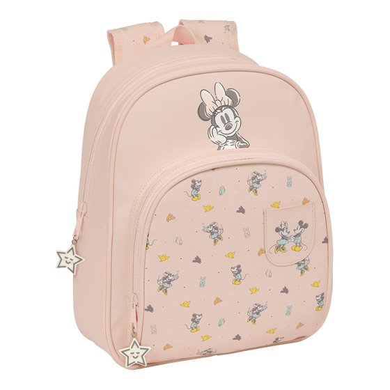 Mochila Infantil Adaptable A Carro Minnie Mouse "Baby" 28 x 34 x 10 cm.