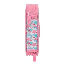 Plumier Doble Pequeño 28 Piezas Reciclado Moos "Flores" 12,5 x 19,5 x 4 cm.
