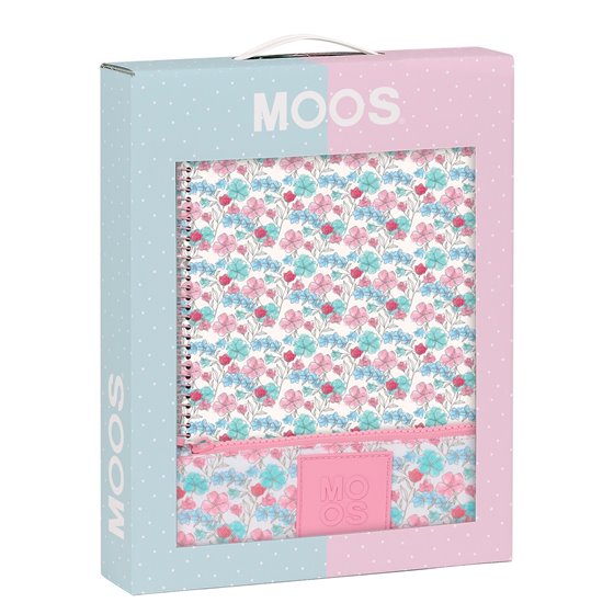 Set De Regalo Pequeño Moos "Flores" 28 x 35 x 6 cm.