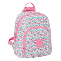 Mini Mochila Reciclado Moos "Flores" 25 x 30 x 13 cm.