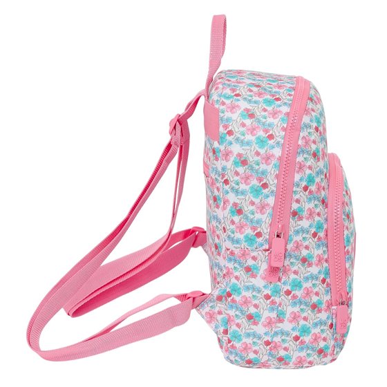 Mini Mochila Reciclado Moos "Flores" 25 x 30 x 13 cm.
