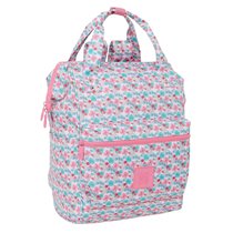 Mochila Con Asas Para Portatil 13" Moos "Flores" 27 x 40 x 19 cm.