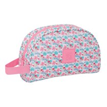 Neceser Adaptable A Carro Reciclado Moos "Flores" 28 x 18 x 10 cm.