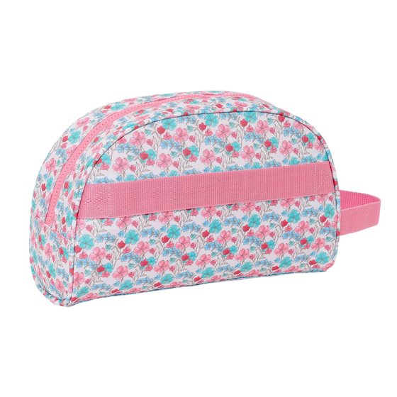 Neceser Adaptable A Carro Reciclado Moos "Flores" 28 x 18 x 10 cm.