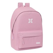 Mochila Doble Para Portatil 15,6"+Usb Munich Basicos "Rosa" 31 x 44 x 18 cm.