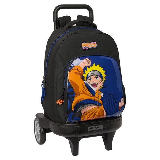 Mochila Con Ruedas Compact Evolution Extraible Naruto "Ninja" 33 x 45 x 22 cm.