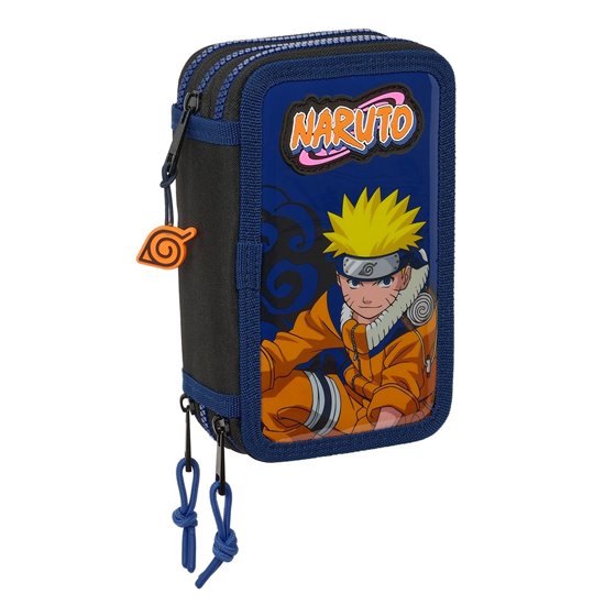 Plumier Triple 36 Piezas Naruto "Ninja" 12,5 x 19,5 x 5,5 cm.