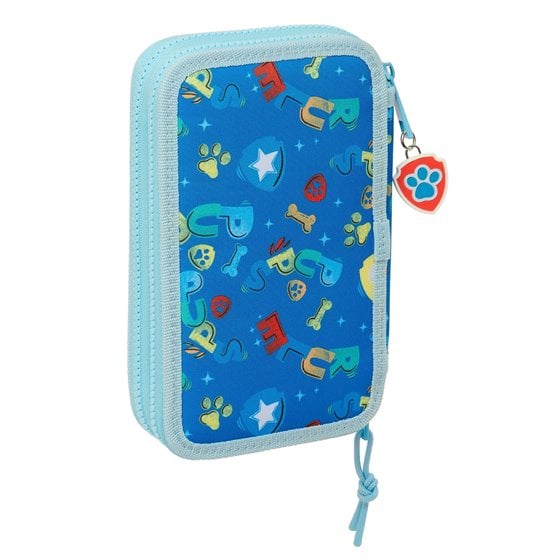 Plumier Doble Pequeño 28 Piezas Paw Patrol "Pups Rule" 12,5 x 19,5 x 4 cm.