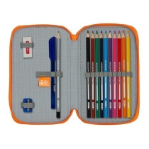 Estuche Escolar VALENCIA BASKET Doble 28 Piezas 12,5 x 19,5 x 4