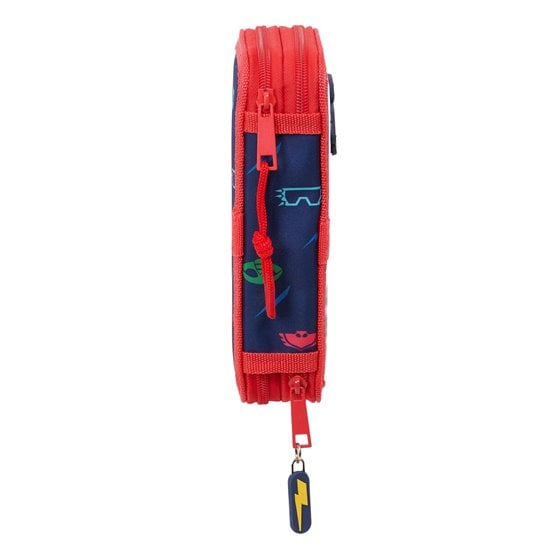 Plumier Doble Pequeño 28 Piezas Pjmasks "Ready" 12,5 x 19,5 x 4 cm.