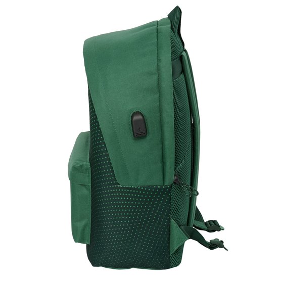 Mochila Doble Portatil 15,6"+Usb Re Agua Real Betis Balompie 31 x 44 x 18 cm.