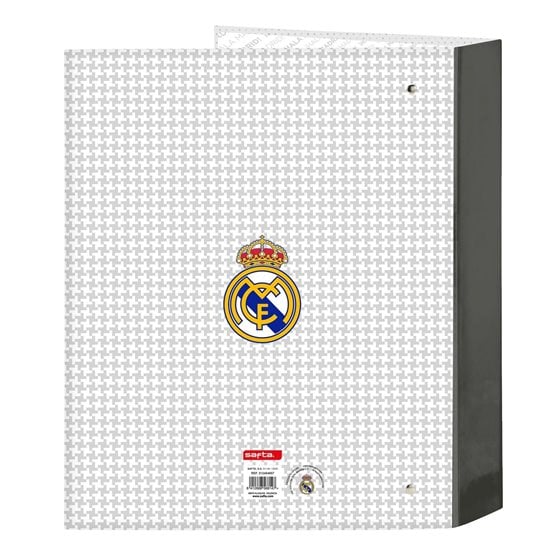 Carpeta Folio 4 Anillas 35Mm Lomo Ancho Real Madrid 1ª Equip. 24/25 27 x 33 x 6 cm.