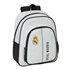 Mochila Infantil Adaptable A Carro Real Madrid 1ª Equip. 24/25 28 x 34 x 10 cm.