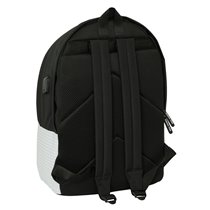 Mochila Doble Para Portatil 15,6"+Usb Real Madrid 1ª Equip. 24/25 31 x 44 x 18 cm.