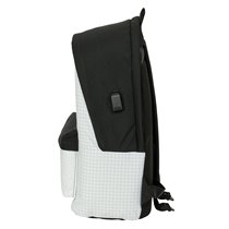 Mochila Doble Para Portatil 15,6"+Usb Real Madrid 1ª Equip. 24/25 31 x 44 x 18 cm.