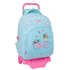 Mochila Con Carro  Reciclado Safta "Bicicleta" 32 x 42 x 15 cm.