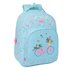 Mochila Adaptable A Carro Reciclado Safta "Bicicleta" 32 x 42 x 15 cm.