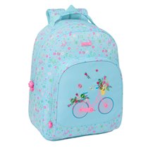 Mochila Adaptable A Carro Reciclado Safta "Bicicleta" 32 x 42 x 15 cm.