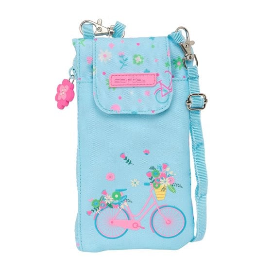 Monedero Portamovil Reciclado Safta "Bicicleta" 10 x 19 cm.