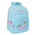Mochila Doble Adaptable A Carro Reciclado Safta "Bicicleta" 32 x 42 x 15 cm.