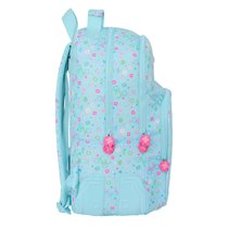 Mochila Doble Adaptable A Carro Reciclado Safta "Bicicleta" 32 x 42 x 15 cm.