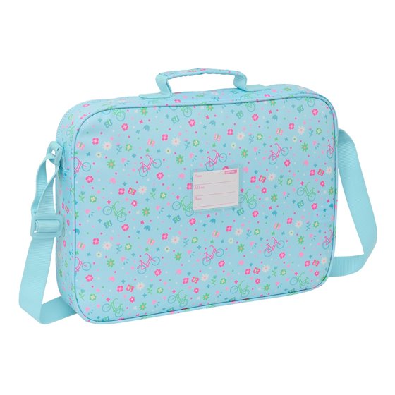 Cartera Extraescolares Reciclado Safta "Bicicleta" 38 x 28 x 6 cm.