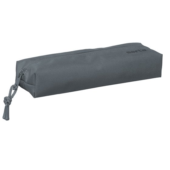 Portatodo Rectangular Con Goma Elastica 22Cm Safta "Dark Grey" 22 x 4 x 7 cm.