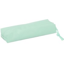Portatodo Rectangular Con Goma Elastica 22Cm Safta "Light Green" 22 x 4 x 7 cm.