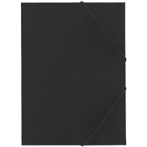 Carpeta Gomas Solapas MARIOLA Cartón Brillo Folio Negro