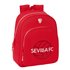 Mochila Infantil Adaptable A Carro Sevilla Fc 28 x 34 x 10 cm.