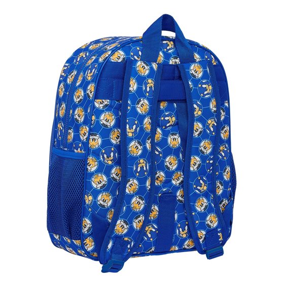 Mochila Junior Adaptable A Carro Sonic "Prime" 32 x 38 x 12 cm.